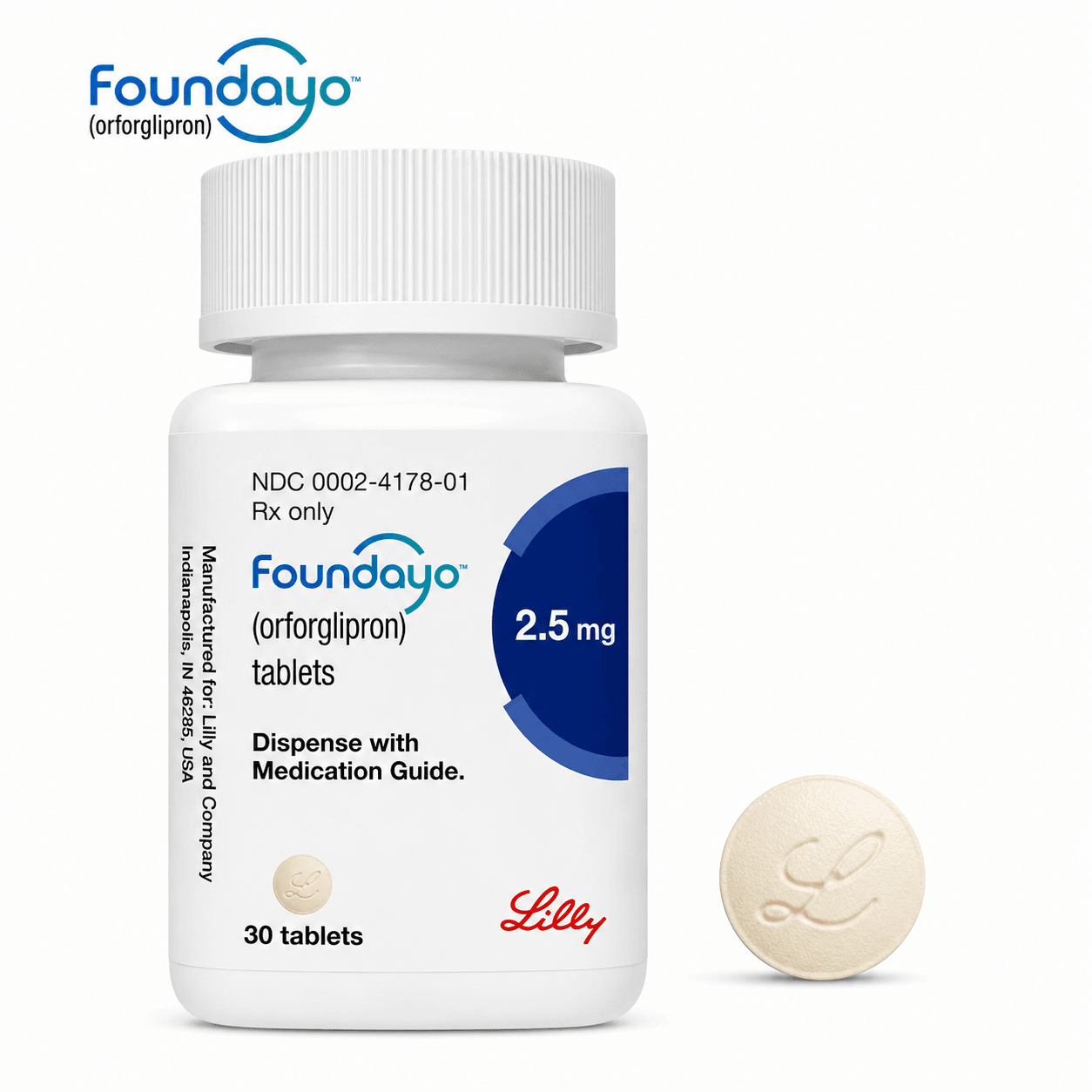 Foundayo™ 2.5 mg Oral GLP-1 Tablets