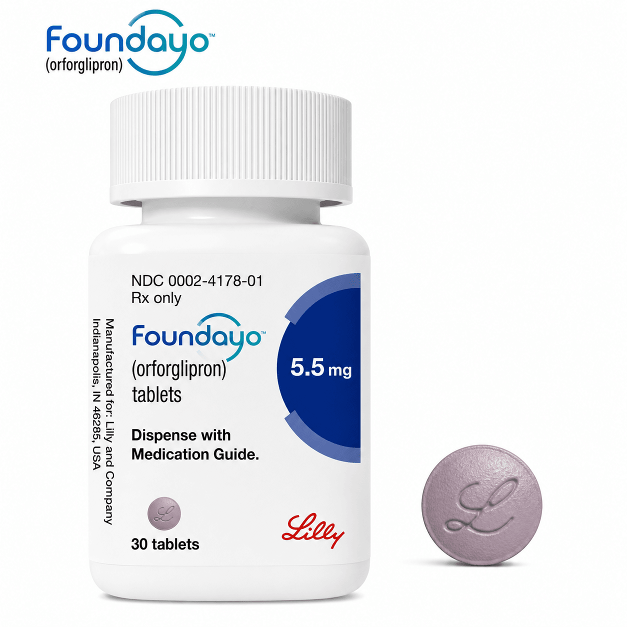 Foundayo™ 5.5 mg Oral GLP-1 Tablets