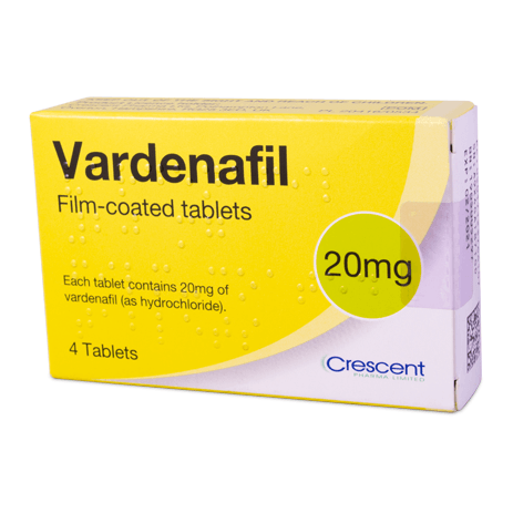 Vardenafil Crescent 20mg 4 Tablets
